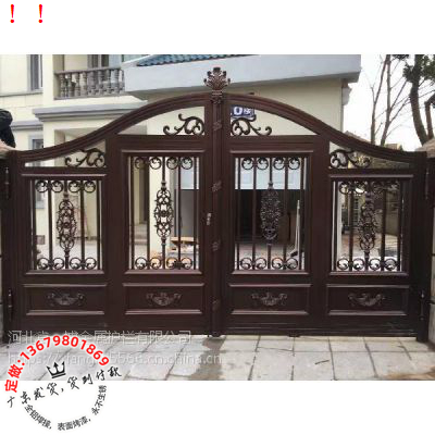 别墅大门 住宅大门 铝艺大门 庭院大门 乡村大门